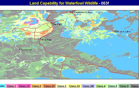 Waterfowl capability The pas area, Manitoba